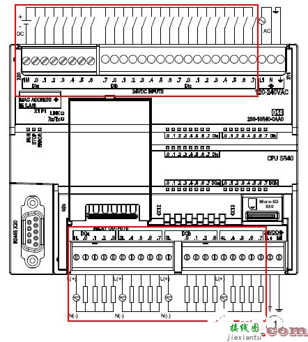 西门子S7-200smart系列plc接线图  第2张