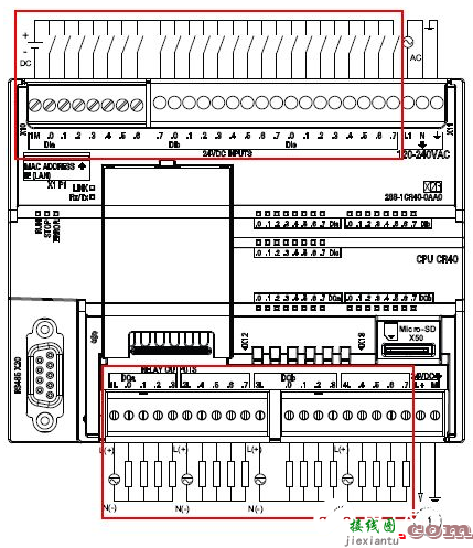 西门子S7-200smart系列plc接线图  第3张