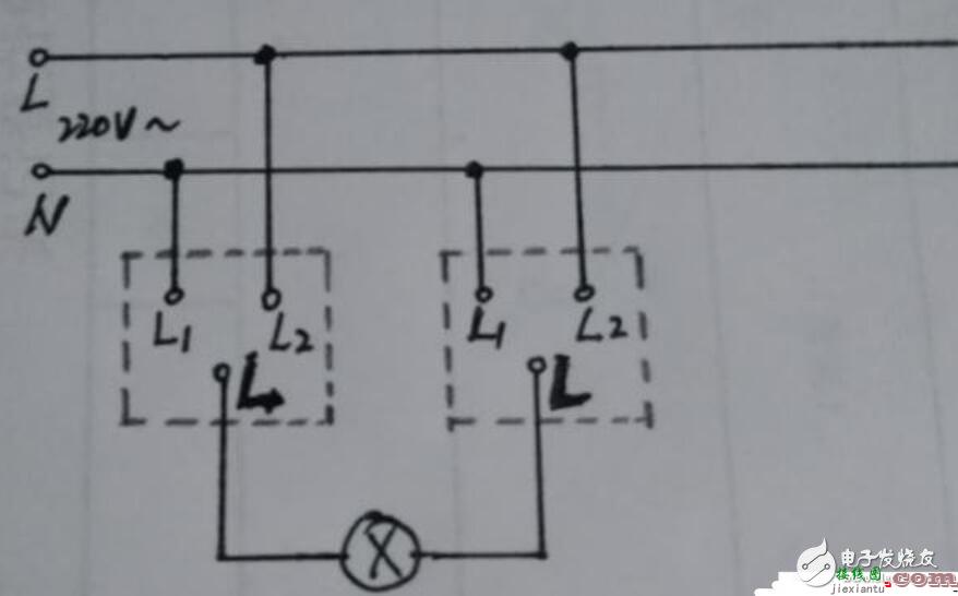 单开双控开关的接线方式  第2张