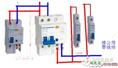 漏电断路器与空气开关的区别_漏电断路器工作原理图_漏电断路器接线图  第4张