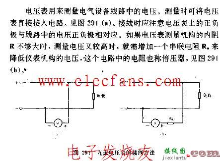 直流电压表的接线方法电路图  第1张