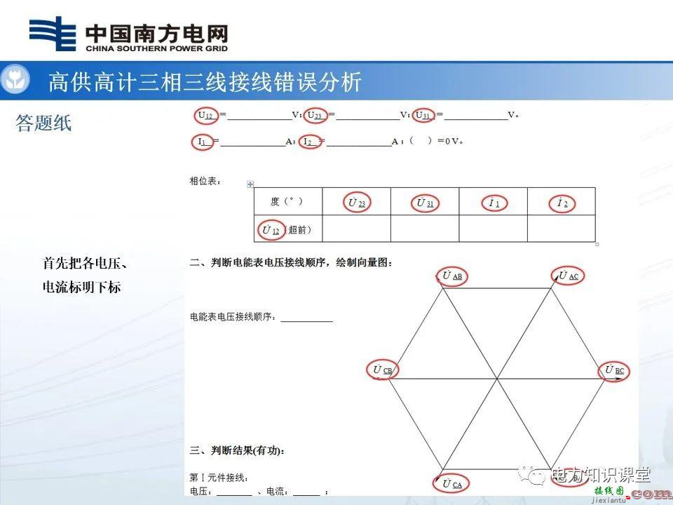 高供高计三相三线计量基础知识  高供高计三相三线接线错误分析 第20张