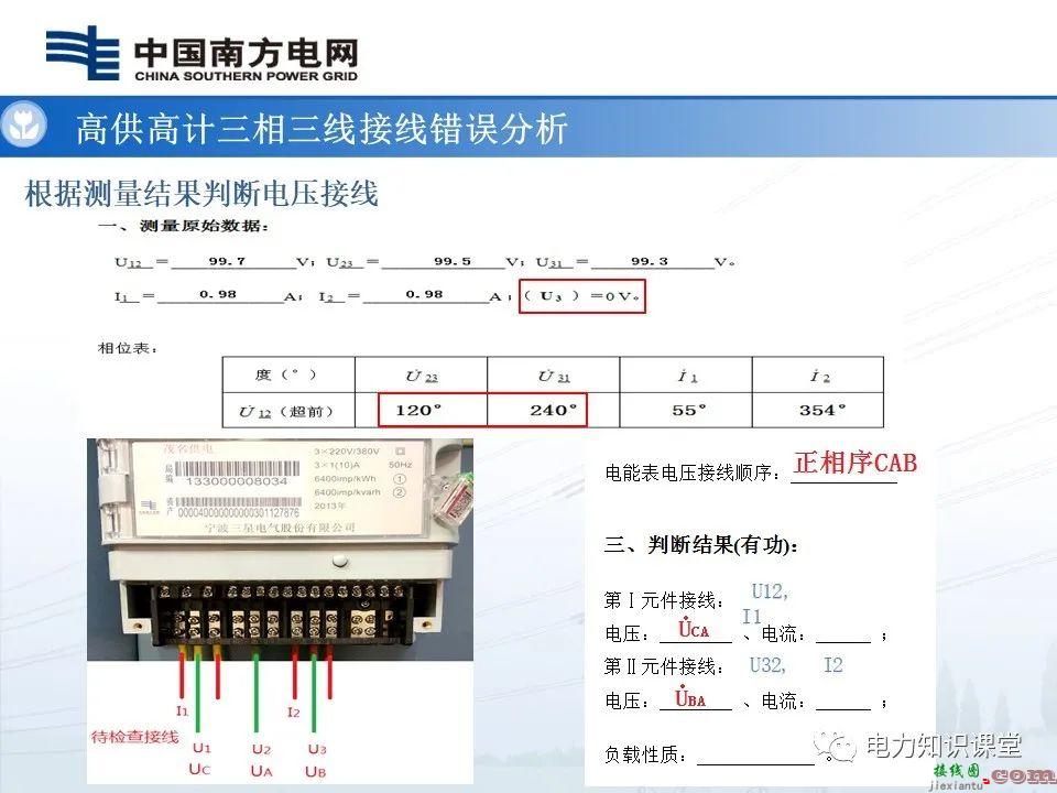 高供高计三相三线计量基础知识  高供高计三相三线接线错误分析 第40张