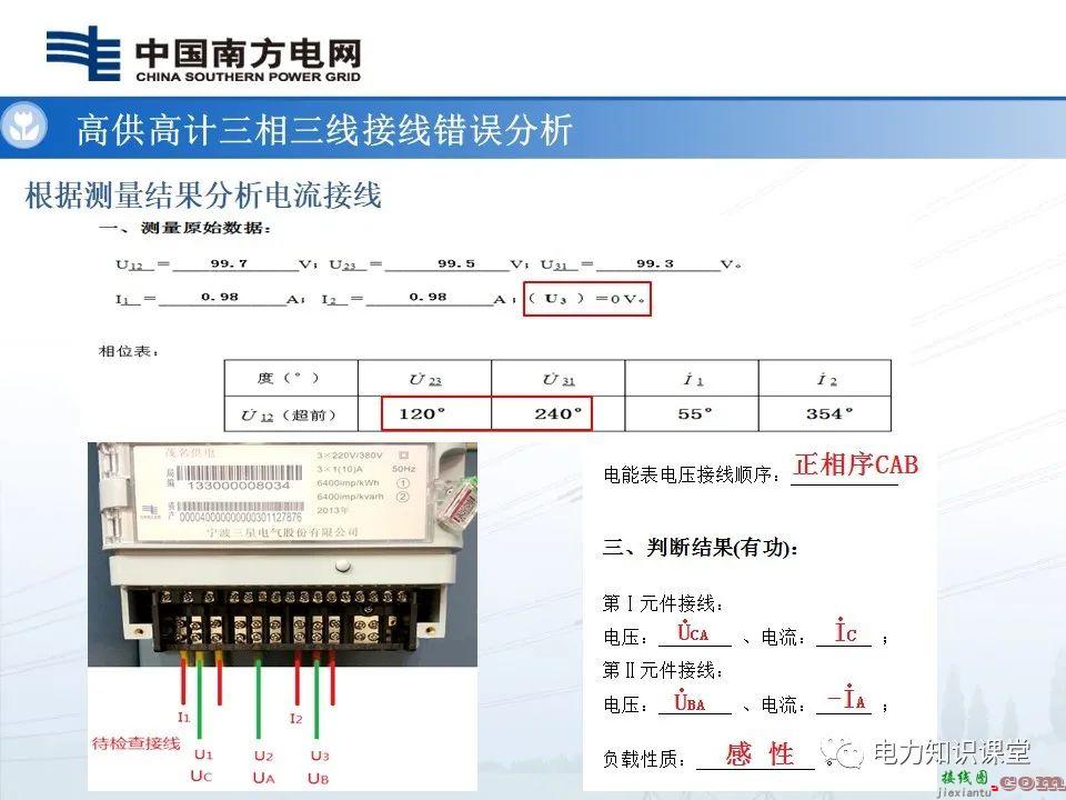 高供高计三相三线计量基础知识  高供高计三相三线接线错误分析 第44张