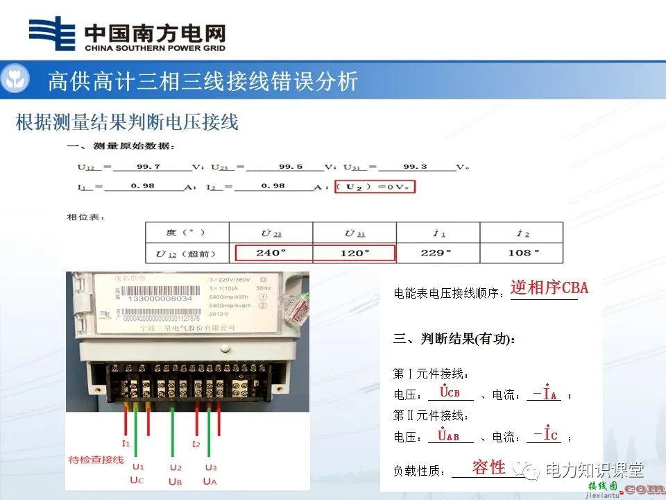 高供高计三相三线计量基础知识  高供高计三相三线接线错误分析 第53张