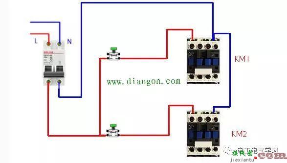 分享从简单到复杂的交流接触器常用接线电路图和实物图  第2张