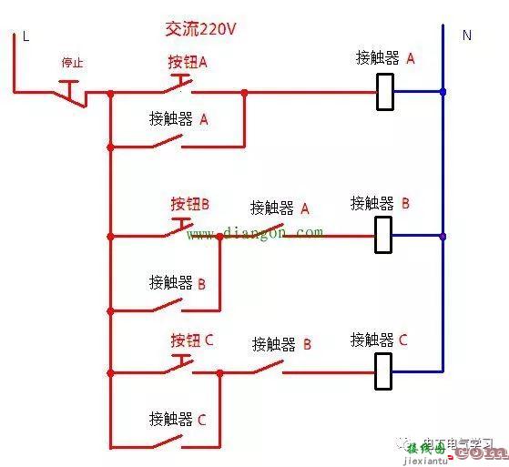 分享从简单到复杂的交流接触器常用接线电路图和实物图  第11张