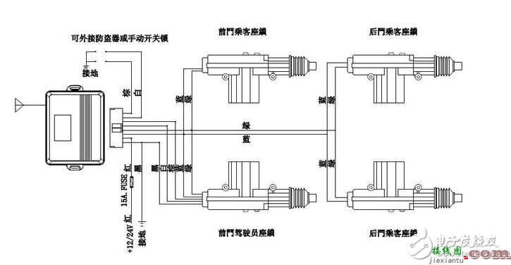 解析中控锁的原理构成及接线  第3张