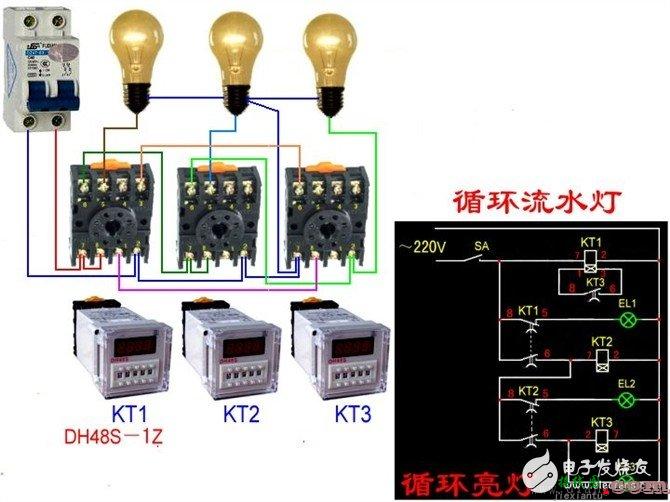 更多电工接线图 - 电工基本常识：电工常见电路接线大全_电工常用符号_电工口诀  第3张