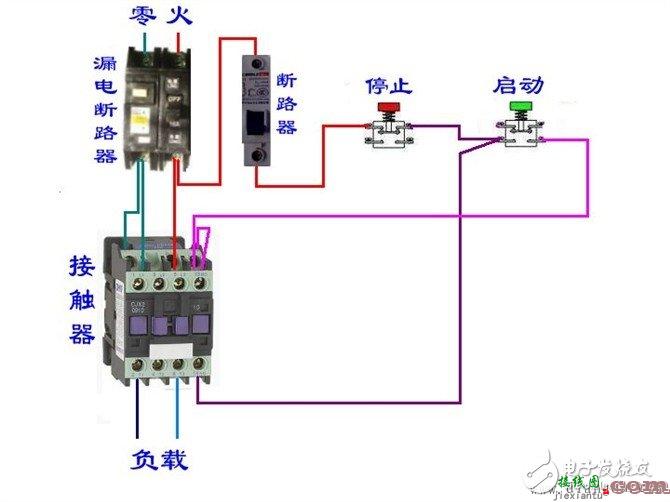 更多电工接线图 - 电工基本常识：电工常见电路接线大全_电工常用符号_电工口诀  第15张