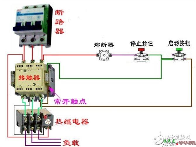 更多电工接线图 - 电工基本常识：电工常见电路接线大全_电工常用符号_电工口诀  第13张