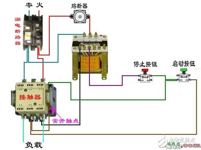 更多电工接线图 - 电工基本常识：电工常见电路接线大全_电工常用符号_电工口诀  第14张