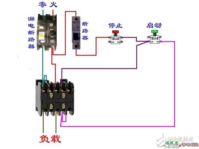 更多电工接线图 - 电工基本常识：电工常见电路接线大全_电工常用符号_电工口诀  第16张