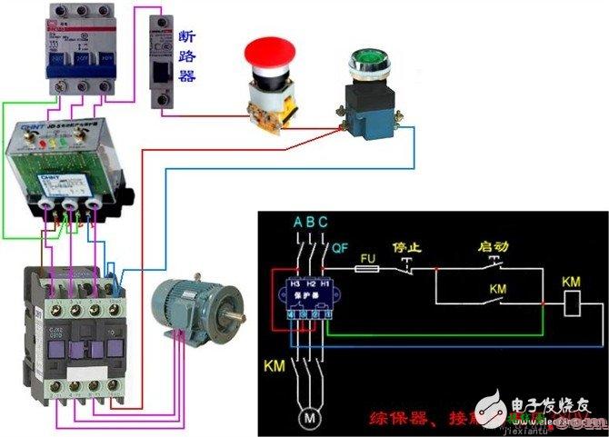 更多电工接线图 - 电工基本常识：电工常见电路接线大全_电工常用符号_电工口诀  第44张