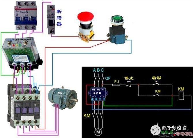 更多电工接线图 - 电工基本常识：电工常见电路接线大全_电工常用符号_电工口诀  第46张