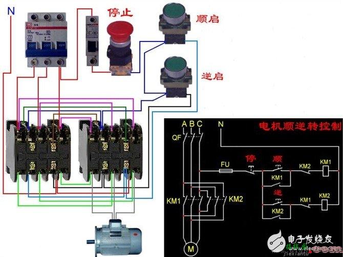 更多电工接线图 - 电工基本常识：电工常见电路接线大全_电工常用符号_电工口诀  第48张