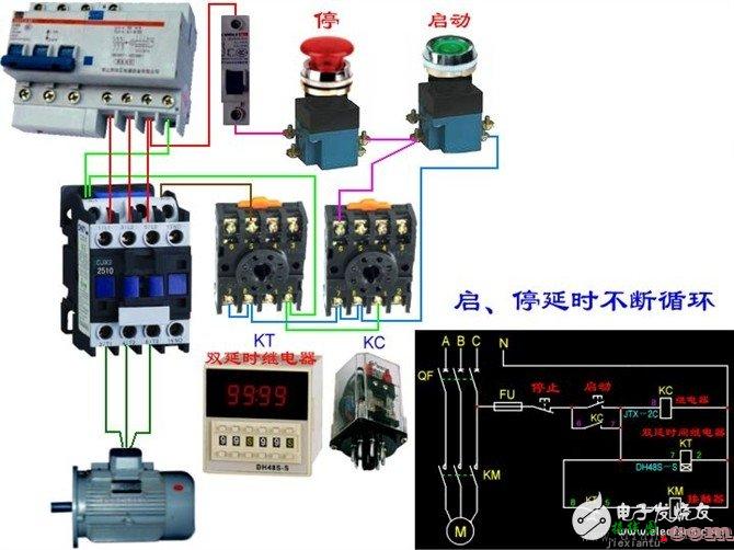 更多电工接线图 - 电工基本常识：电工常见电路接线大全_电工常用符号_电工口诀  第53张