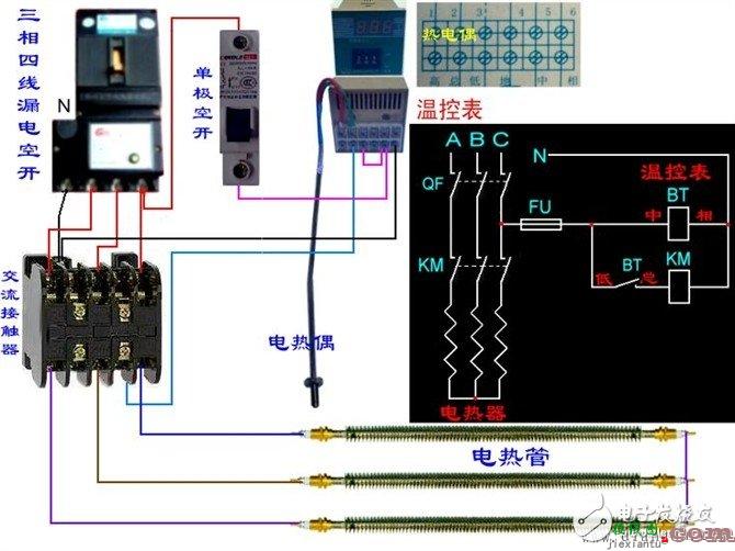 更多电工接线图 - 电工基本常识：电工常见电路接线大全_电工常用符号_电工口诀  第75张