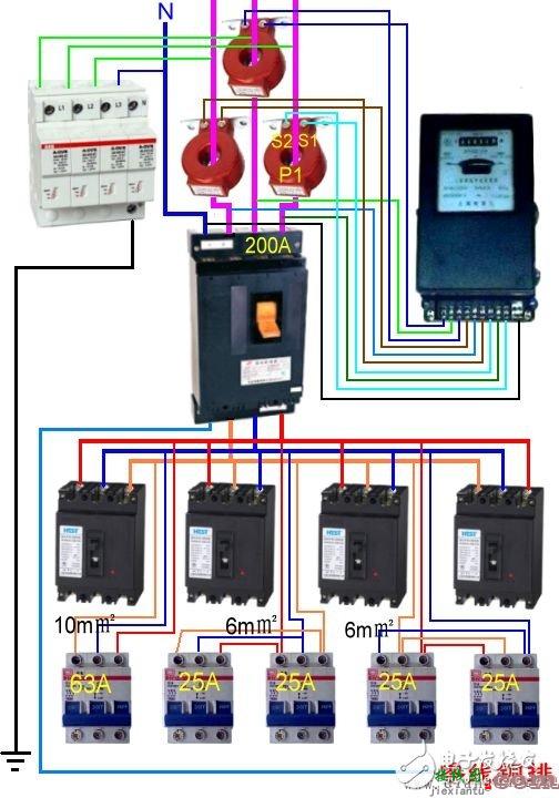 更多电工接线图 - 电工基本常识：电工常见电路接线大全_电工常用符号_电工口诀  第110张