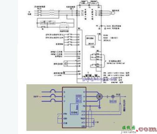 变频器控制柜接线图及安装方法  第1张