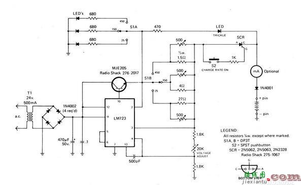 ICOM IC-2A快速电池充电器电路图  第1张