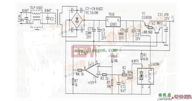 五款直流稳压电源电路图  第5张