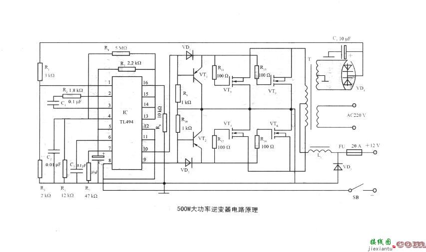 四款电子变压器电路图  第3张