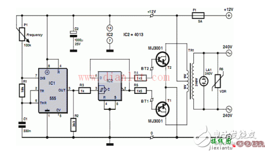 八款升压器12v升220v电路图详解  第8张