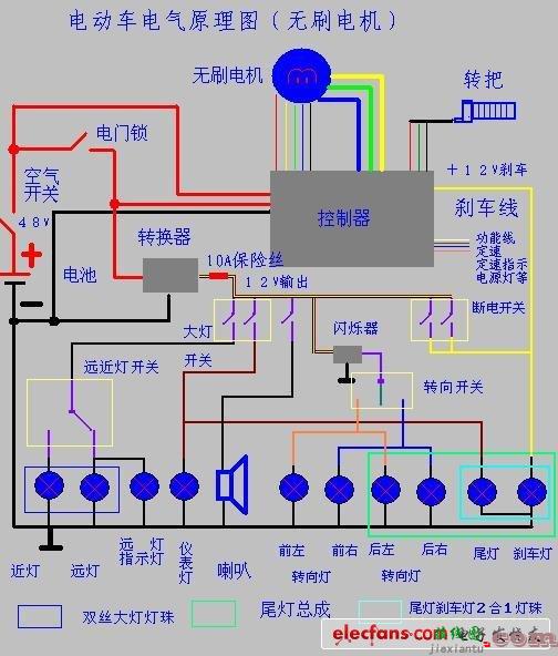 电动车电气原理图  第1张