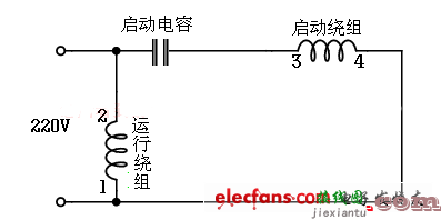 详解单相电机电容接线图  第1张