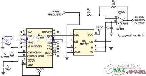 微控制器模拟移相器电路设计图  第1张