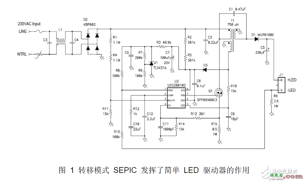 高效驱动LED离线式照明电路设计  第1张