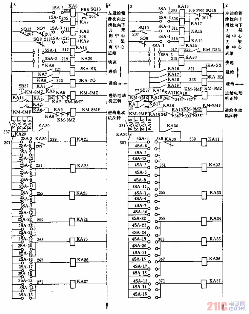 C534J1型立式车床控制电路03  第1张