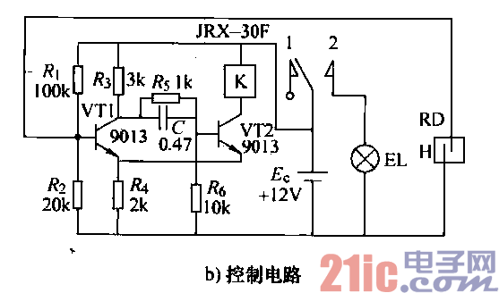 汽车玻璃冰雹融化电路b  第1张