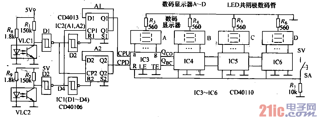 自动绕线机电路  第1张