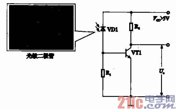 由光敏二极管的光信号转换放大电路  第1张