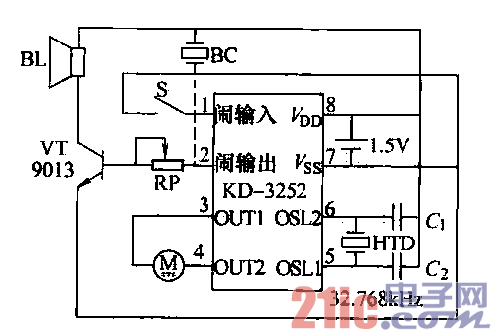 石英钟声电路  第1张