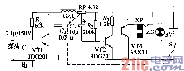 光电故障寻迹器电路  第1张
