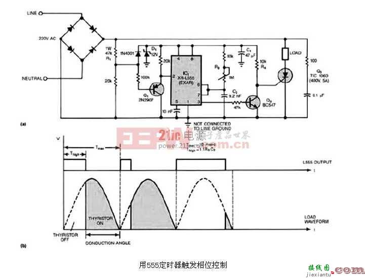 555定时器的三种工作模式及用于触发相位控制  第1张