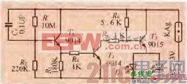 一款闪光鞋控制电路  第1张