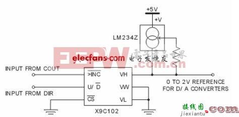 X9C102电流数字控制电路  第1张