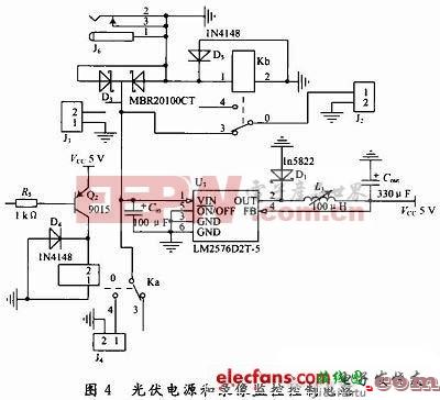 光伏电源和录像监控控制电路  第1张