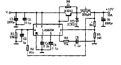 LAS6350输出扩流电路图  第1张
