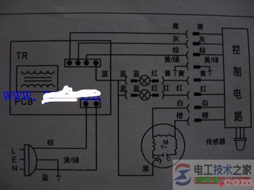 吸油烟机电动机接线图(传感器)  第1张