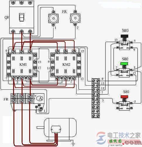 搅拌机接触器接线图(原理图)  第1张