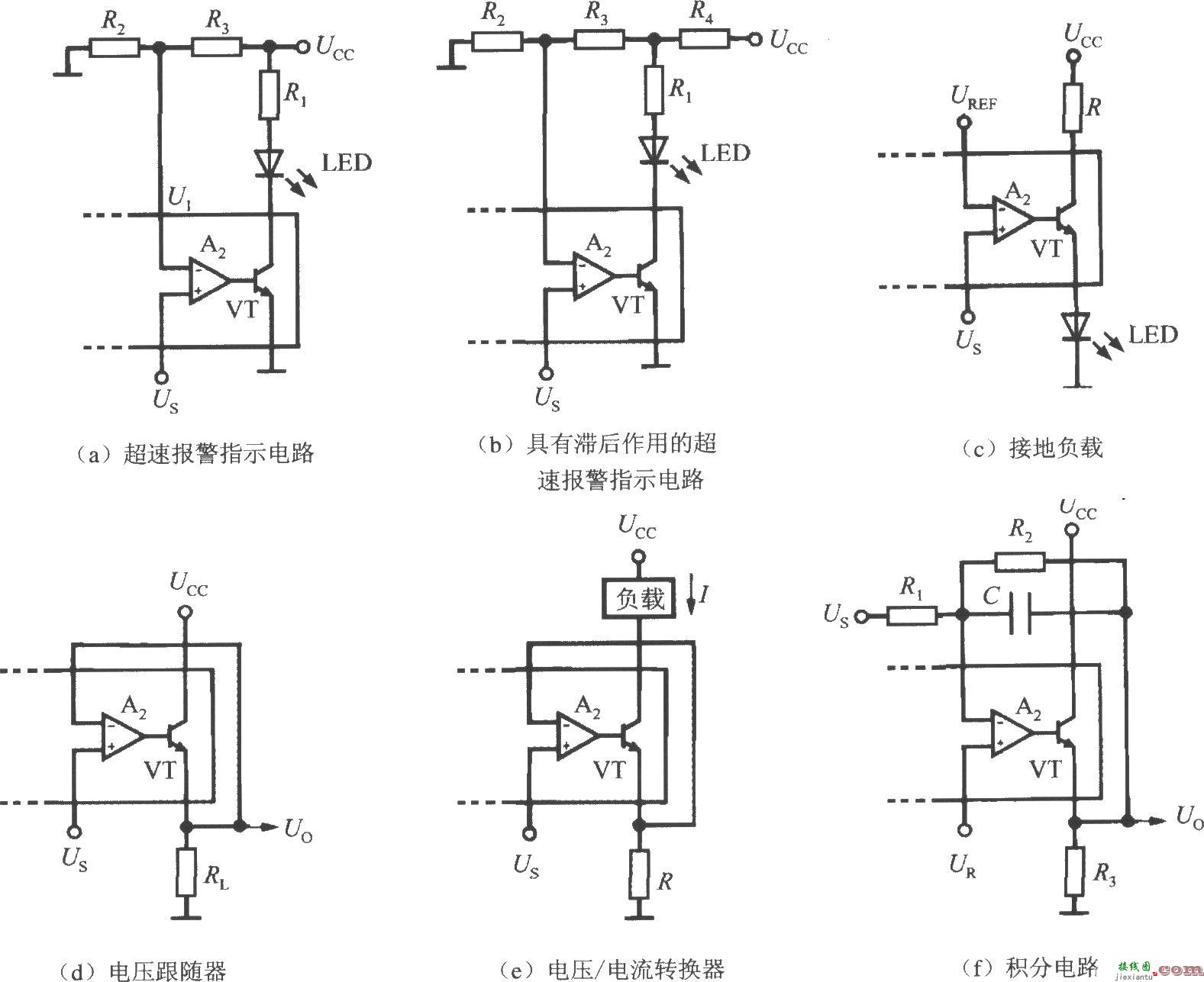 集成转速/电压转换器LM2907/2917的6种输出电路图  第1张