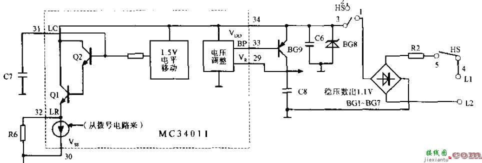 MC34011稳压电路图  第1张