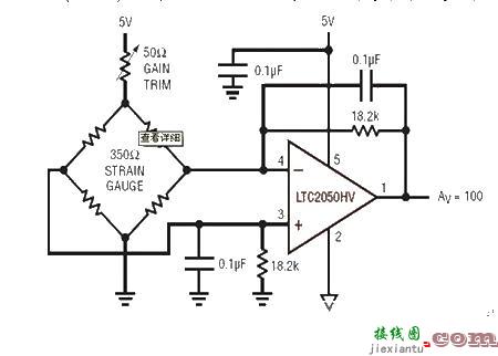 差分桥式放大器电路图  第1张