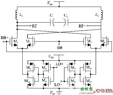 一种简单的上变频混频器电路图  第1张