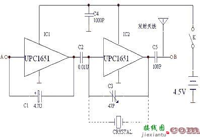 由upc1651构成的多途信号发生器电路  第1张